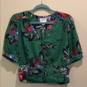 Anthropologie floral blouse